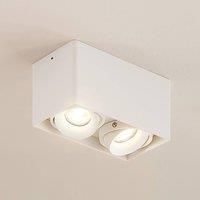 Arcchio Kubika downlight GU10, 2-bulb, white