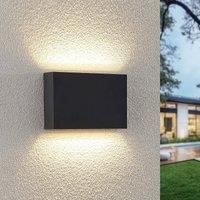 Lindby Jarte LED outdoor wall light, 20 cm up/down