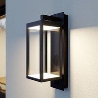 Lucande Ditta LED outdoor wall lamp with speaker