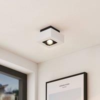 Arcchio Ceiling Light /'Vince/' dimmable (Modern) in White Made of Aluminium for e.g. Hallway (1 Light Source, GU10) from floodlight, Spotlight
