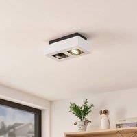 Arcchio Vince ceiling light, 25 x 14 cm in white