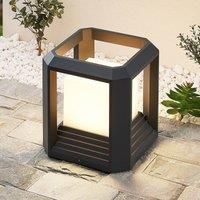 Lucande LED Outdoor Lights /'Serenella/' (Modern) in Black Made of Aluminium (1 Light Source,) from Pillar Lights, Garden Light, Path Light, Bollard Light, Path lamp, Pillar Light