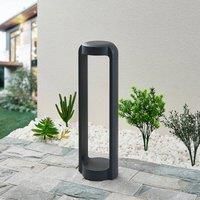 Lucande LED Outdoor Lights /'Habsa/' (Modern) in Black Made of Aluminium (1 Light Source,) from Pillar Lights, Garden Light, Path Light, Bollard Light, Path lamp, Pillar Light