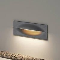 Lucande Outdoor Wall Light /'Zandro/' (Modern) in Black Made of Aluminium (1 Light Source,) from Brick Light, Wall lamp for Exterior/Interior Walls, House, Terrace und Balcony