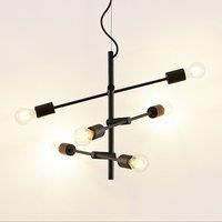 Lindby Estar hanging light, six-bulb