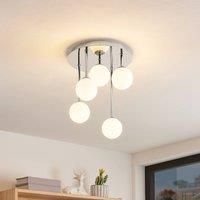 Lindby Chrissy ceiling light, 5-bulb, 25 cm