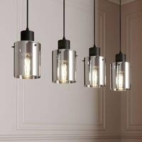 Ceiling Light /'Kourtney/' dimmable (Young Lifestyle) in Black Made of Metal for e.g. Living Room & Dining Room (4 Light Sources, E27) from Lindby | Pendant Lighting, lamp, Hanging lamp, lamp, Ceiling
