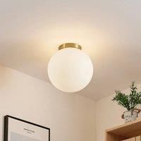 Lindby Meriala ceiling light brass lampshade 30cm