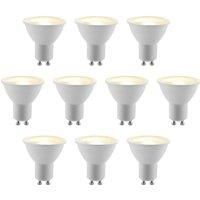 ELC reflector LED bulb GU10 5W 10-pack 2,700K 120Â°