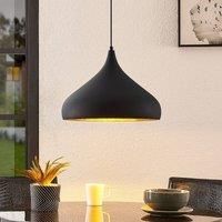 Ceiling Light /'Lunus/' dimmable (modern) in Black made of Metal for e.g. Living Room & Dining Room (1 light source, E27) from Arcchio | pendant lighting, lamp, hanging lamp, lamp, ceiling lamp, hanging