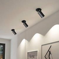 Arcchio Davin downlight, cylinder, black