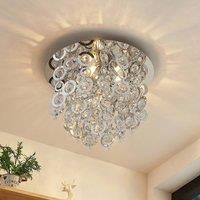Ceiling Light /'Kisana/' dimmable (Modern) in Silver Made of Metal for e.g. Living Room & Dining Room (4 Light Sources, E14) from Lindby | Ceiling lamp, lamp