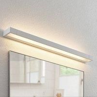 Arcchio Jora LED wall lamp, IP44, white, 90 cm