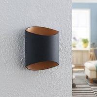 Wall Light /'Vilja/' dimmable (Modern) in Black Made of Aluminium for e.g. Hallway (1 Light Source, G9) from Arcchio | Wall Lighting, Wall lamp