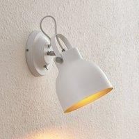 Lindby Adirta metal wall light in white