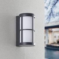 Lucande Kelini outdoor wall light, dark grey