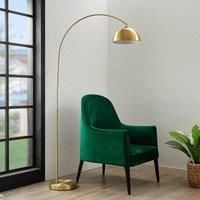 Lindby Lennart floor lamp, matt brass