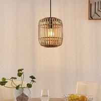 Lindby Canyana hanging light, rattan, natural
