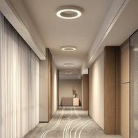Arcchio LED Ceiling Light /'Sharelyn/' dimmable (Modern) in White Made of Aluminium for e.g. Kitchen (1 Light Source,) from Ceiling lamp, lamp