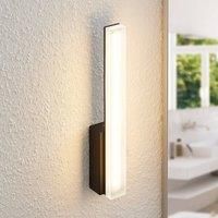 Wall Light /'Lisana/' (Modern) in Black Made of Metal for e.g. Living Room & Dining Room (1 Light Source,) from Lucande | Wall Lighting, Wall lamp