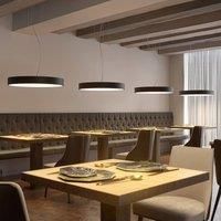 Arcchio Noabelle LED hanging lamp, black, 80 cm