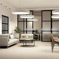 Ceiling Light /'Noabelle/' dimmable (Modern) in White Made of Metal for e.g. Kitchen (1 Light Source,) from Arcchio | Pendant Lighting, lamp, Hanging lamp, lamp, Ceiling lamp, Hanging Light