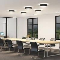 Arcchio Vanida LED ceiling lamp, black, 40 cm