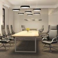 Arcchio Vanida LED pendant light, black, 40 cm