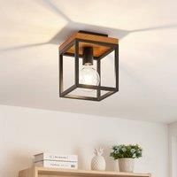 Lindby Ceiling Light /'Miravi/' dimmable (Modern) in Brown Made of Wood for e.g. Living Room & Dining Room (1 Light Source, E27) from Ceiling lamp, lamp