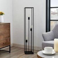 Floor Lamp /'Krisha/' (Vintage, Antique) in Black Made of Metal for e.g. Living Room & Dining Room (3 Light Sources, E27) from Lindby | Standard Lamp