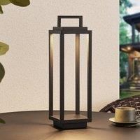 /'Mirina/' (incl. Touch dimmer) with USB Socket dimmable (Modern) in Black Made of Aluminium (1 Light Source,) from Lucande