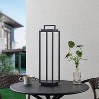 /'Elaja/' (incl. Touch dimmer) with USB Socket dimmable (Modern) in Black Made of Aluminium (1 Light Source,) from Lucande