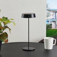 Lucande Tibia LED table lamp, USB, black