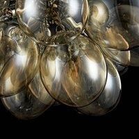Nickel Metal Baldo Contemporary Ceiling Light 4 Lights Diffusers