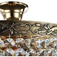 Maytoni Palace chandelier, crystal lampshade