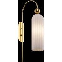 Maytoni Antic wall light, white glass lampshade