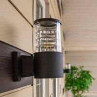 MAYTONI DECORATIVE LIGHTING Modern Garden Outdoor Wall Light, IP54, Glass Diffuser, Black Metal Frame, for 1 Bulb E27 £ 60W not incl