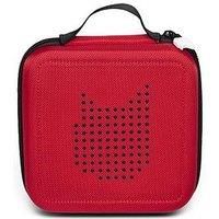 tonies® - Carrier - Travel Carrying Case for 15-20 Audio Characters - Leight-weight, Hardshell, Zipper - red
