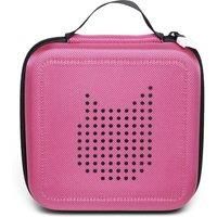 tonies Carrier for Toniebox - Travel Carrying Case PINK for 15-20 Audio Characters - Leight-weight, Hardshell, Zipper