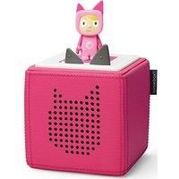 tonies Toniebox Starter Set incl 1 Creative Character, Audio and Music Player Speaker for Audiobooks Songs for Kids Age 3-7, Screenfree, 7 Hours Battery, Easy to Use Toy for Boys and Girls, Pink