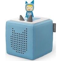 tonies Toniebox Starter Set incl 1 Creative Character, Audio and Music Player Speaker for Audiobooks Songs for Kids Age 3-7, Screenfree, 7 Hours Battery, Easy to Use Toy for Boys and Girls, Blue