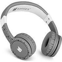 tonies® Wired Headphones for Toniebox, Kid-Safe Volume-Limiting Cushioned Over Ear Headphones for Listening to Audiobooks, 1.2m Cable and 3.5mm Jack. Grey.
