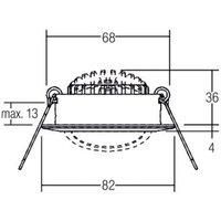 Brumberg LED Recessed Spotlight 3000 K Matte Diameter 40363153