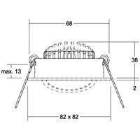 BRUMBERG BB05 recessed spot not dimmable chrome