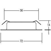 BRUMBERG LED recessed downlight BB17, on/off, matt nickel