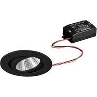 BRUMBERG LED downlight 38 round black 2,700 K
