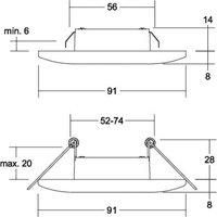 BRUMBERG Adapt LED recessed downlight white