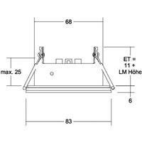 BRUMBERG Cover-Up-R recessed IP44 round, white