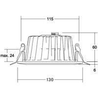 BRUMBERG LED recessed downlight Lydon Mini, white, DALI, 4,000 K