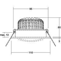 BRUMBERG Kerby-R LED recessed spot 3000K aluminium